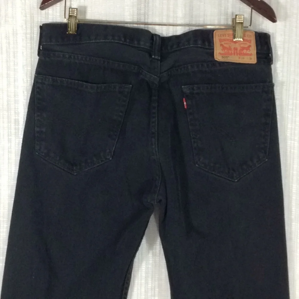 Levi’s 505 High Rise Black Straight Leg JeanW36L36